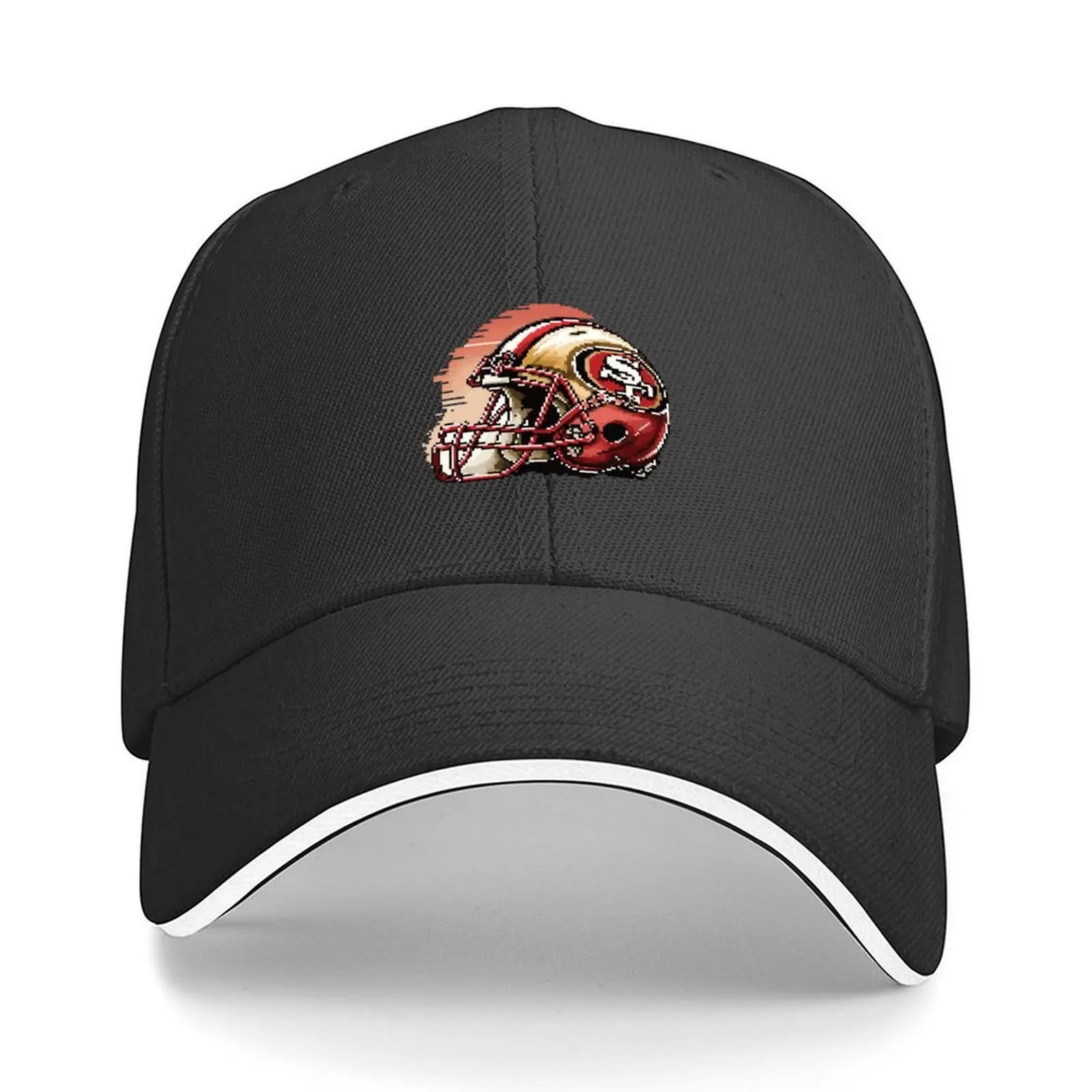 

49ers 8-битная бейсболка, бейсболка, шляпа-дерби, кепка для рыбалки на день рождения, женская пляжная мужская кепка