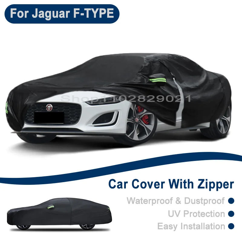 

Всепогодный чехол для автомобиля Jaguar F-TYPE - с боковой молнией, водонепроницаемый, пылезащитный, солнцезащитный
