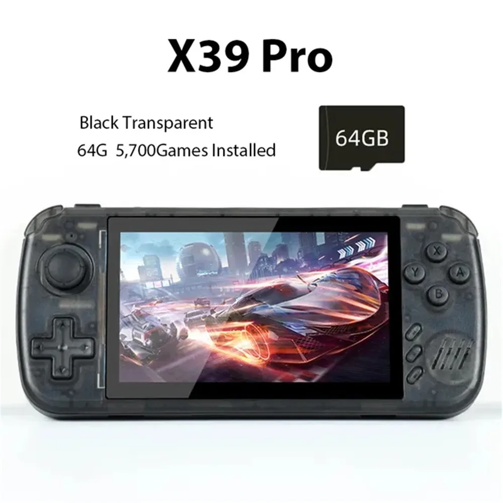 

POWKIDDY X39PRO 4.5 Inch IPS Screen Handheld Game Console 32G/64G Built-in 3000Games 10 Simulators PS1 Retro Video Game Console