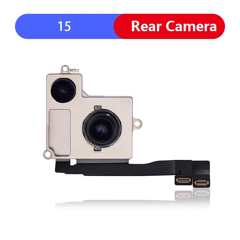 Wholesale Tested Disassembly Rear Camera For iPhone 15 14 13 Pro Max Plus 13Mini Main Lens Flex Cable Camera Teste Delivery 12