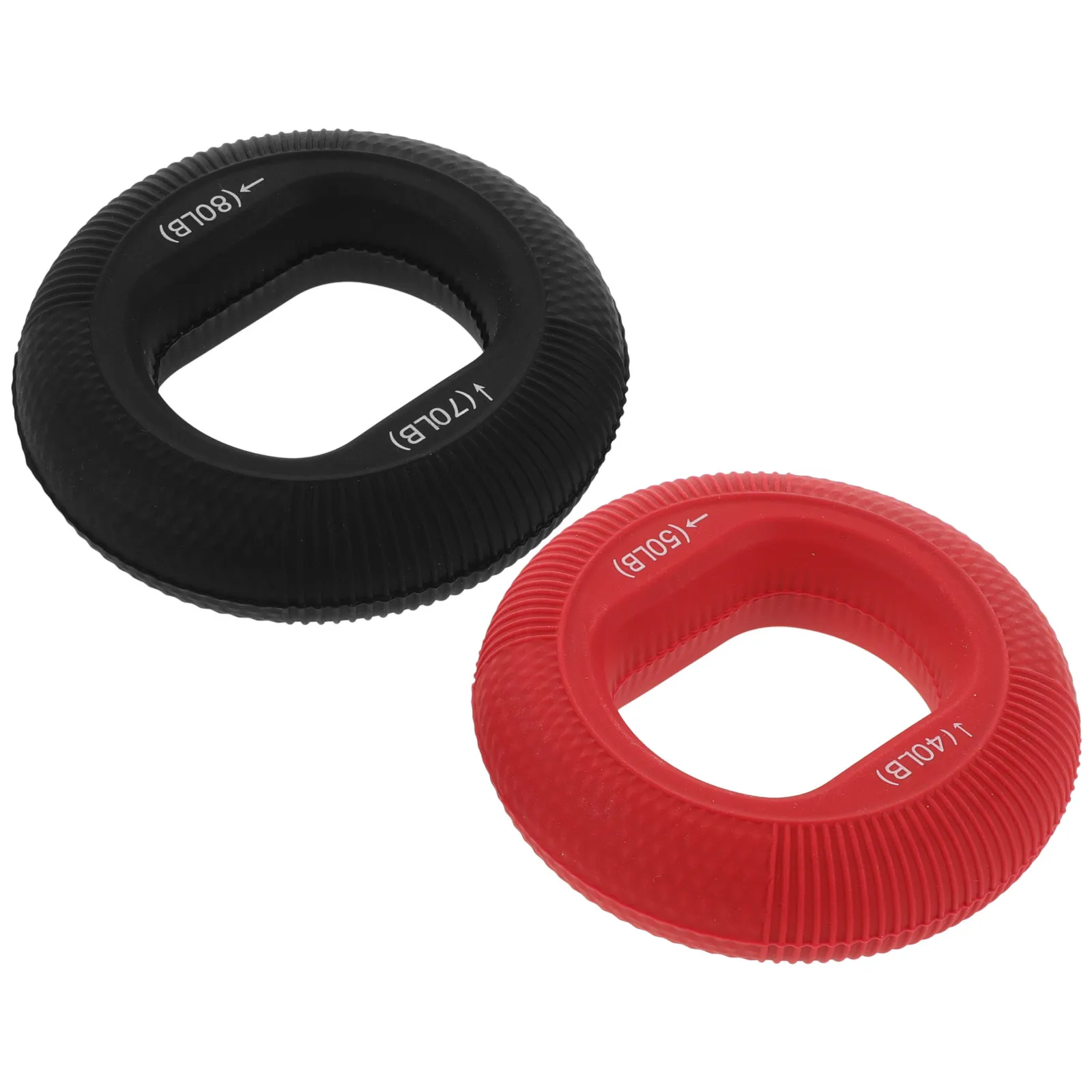 2Pcs Grip Trainer Rings Silicone Hand Strengthener Set Builds Arm Forearm Wrist Power Improves Finger Dexterity Rehabilitation
