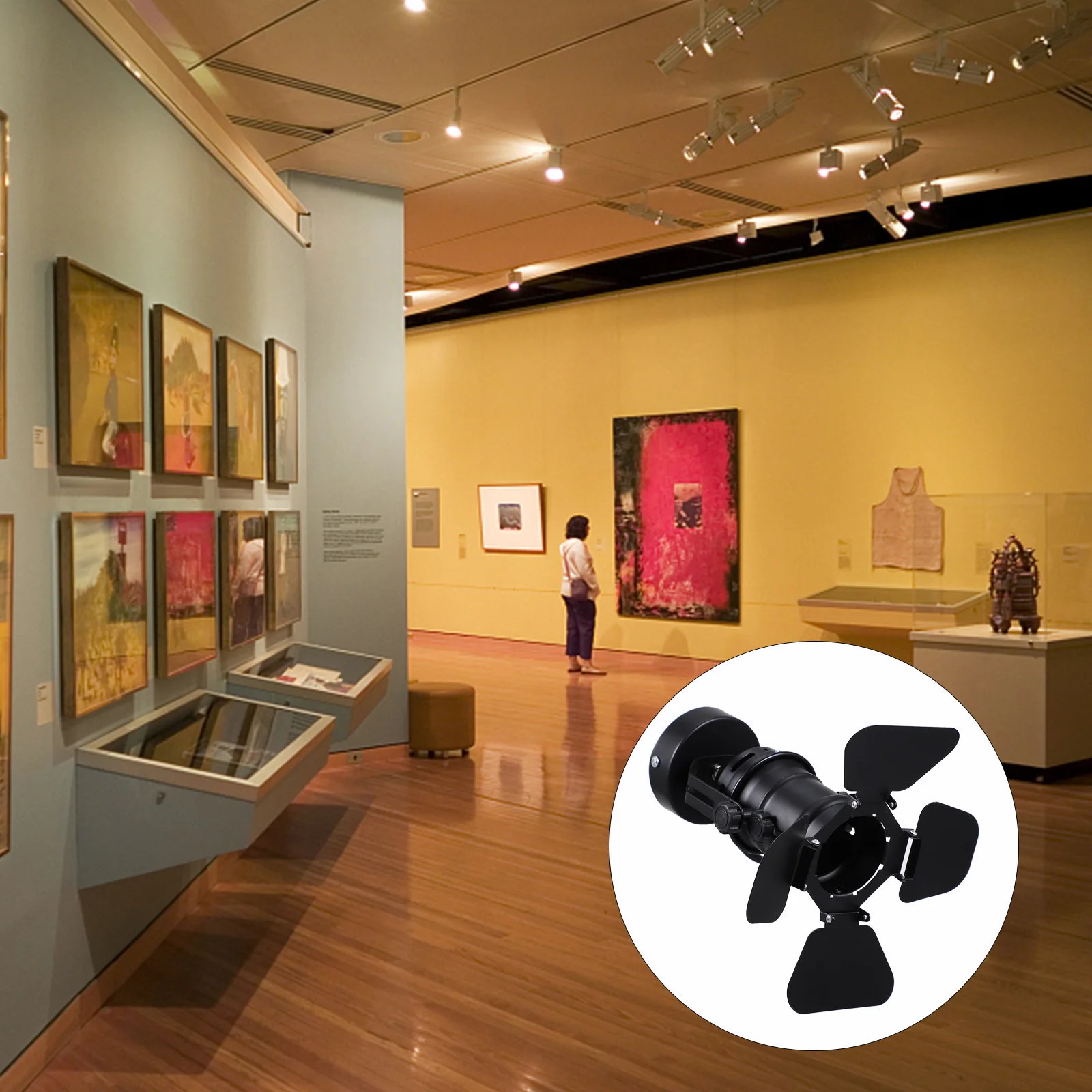 

1pc Led Spotlight Lamp 4-Petal Design Industrial Track Light For Indoor Ceiling Use Durable Home Decor Lighting Spot Lamp