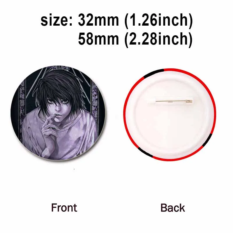 Σετ pins enamel Death Note για διακόσμηση σακιδίου
