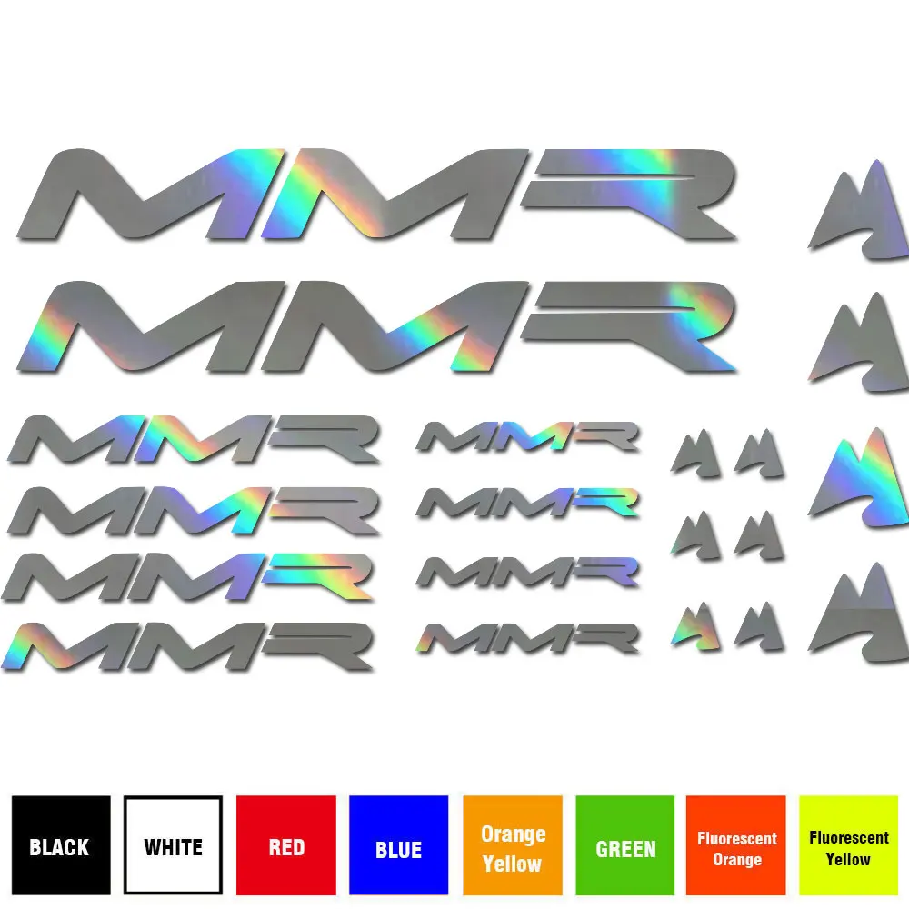 Kit de pegatinas para MMR, calcomanía de vinilo, Compatible con marco de bicicleta