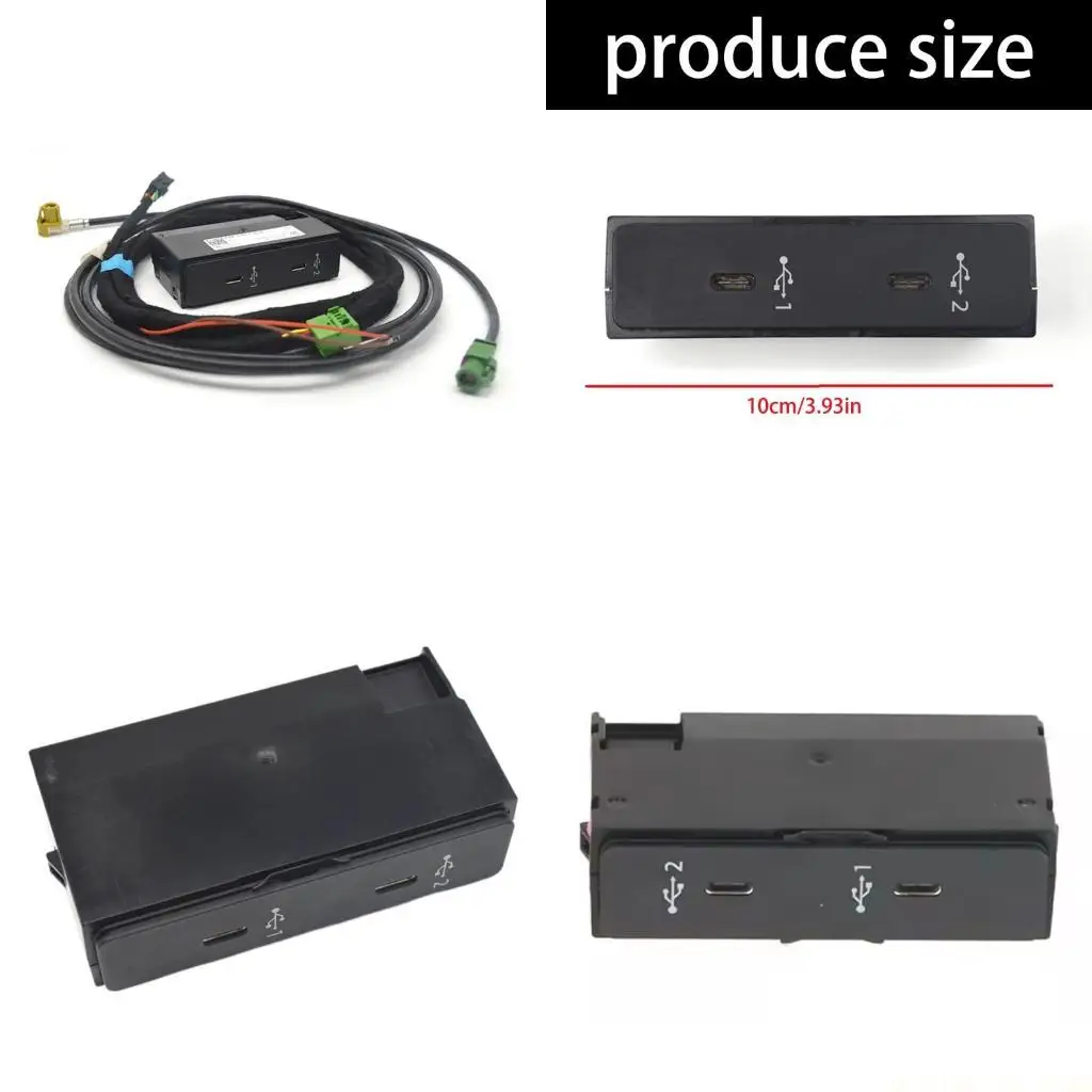 J0MA Double Slot Fast Vehicle Socket For RSQ3 Front Panel Power Adapter Cable