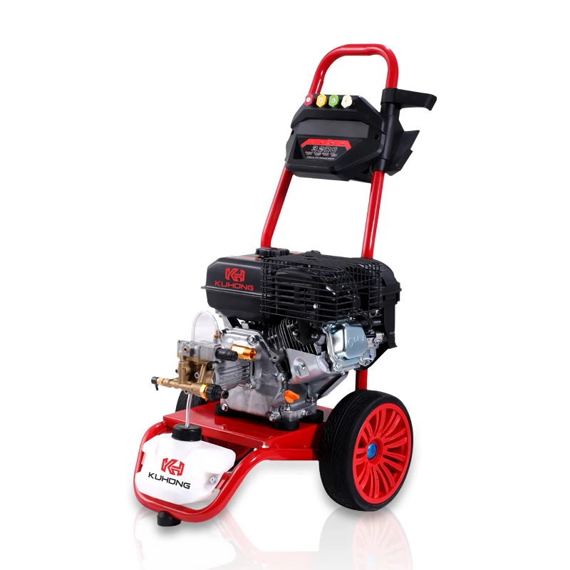 200Bar 3000PSI 2 In 1 Commercial Triplex Plunger Pump Brass Head High Pressure Jet Washer