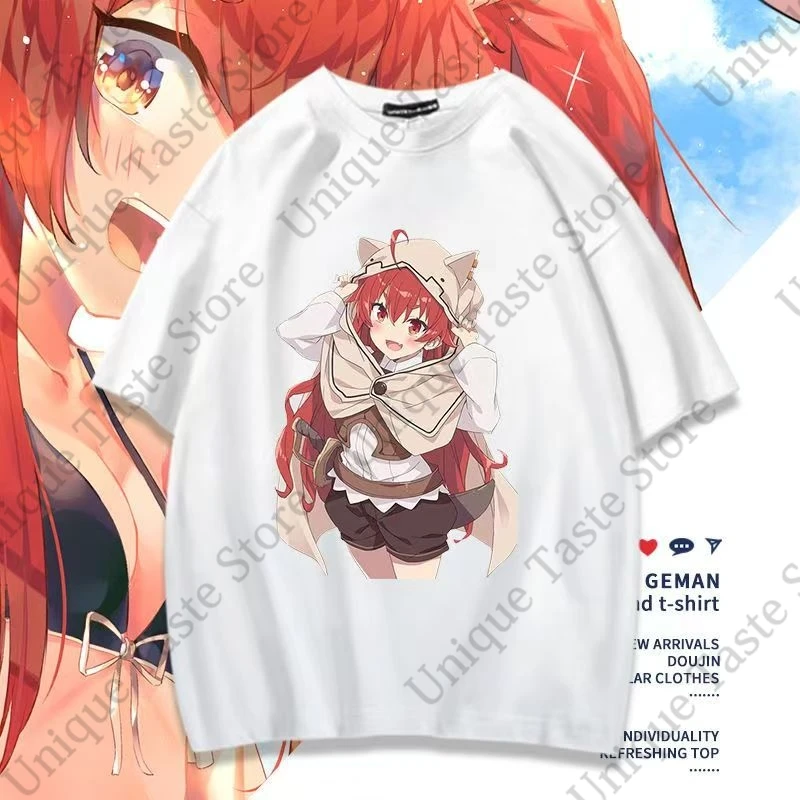 ‌ Camiseta Mushoku Tensei Jobless Reincarnation ‌ Eris Greyrat de Dibujos Animados ‌ Camiseta Roxy para hombre y mujer, camisetas de manga corta de algodón
