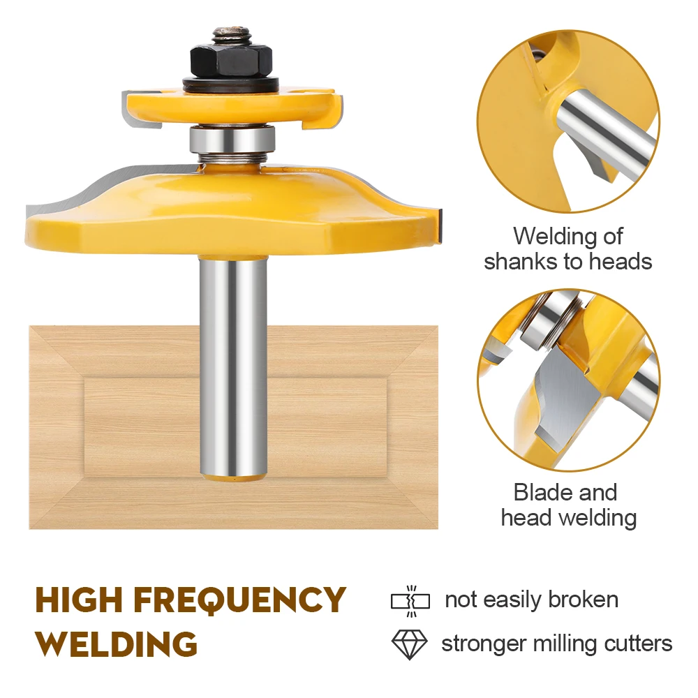 XCAN 45 درجة قفل ميتري راوتر بت 1/2 عرقوب مشترك راوتر بت الباب لسان سكين قاطعة المطحنة لأدوات النجارة