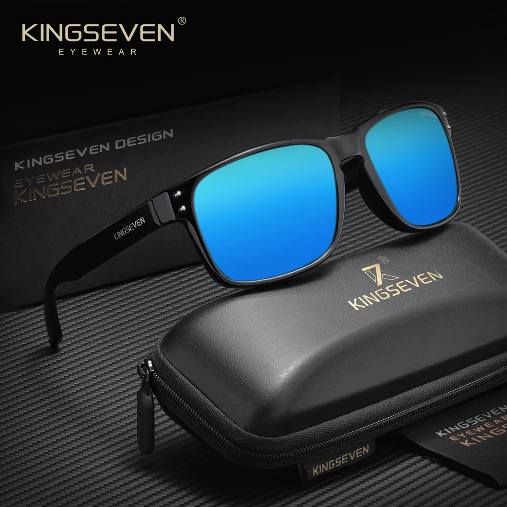 

KINGSEVEN Fashion Sunglasses Polarized UV400 Rectangle Eyewear For Men Women Driving Glasses Male Goggle UV400