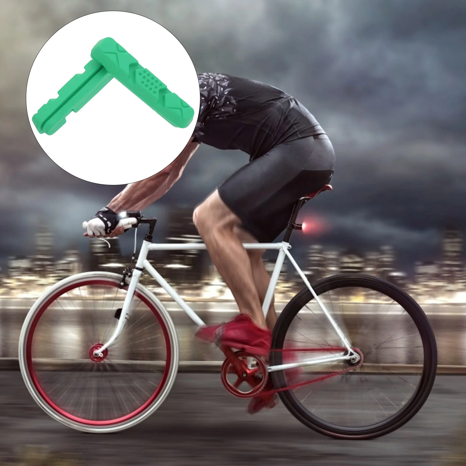 

1Pair Bicycle Brake Pads High-Performance Long-Lasting Caliper Brake Blocks Smooth Braking Bike Accessories Kit