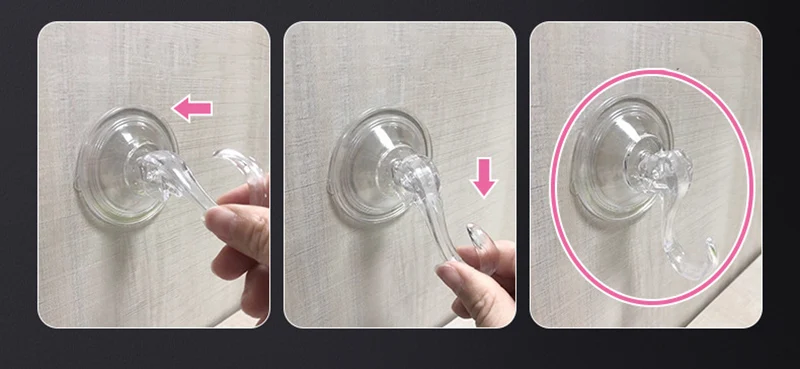 10 Stück Saugnapfhaken, transparent, wiederverwendbar, robust, Vakuum-Saugnapfhaken, Glas, Küche, Badezimmer, Haken für Handtuch – Detail 9
