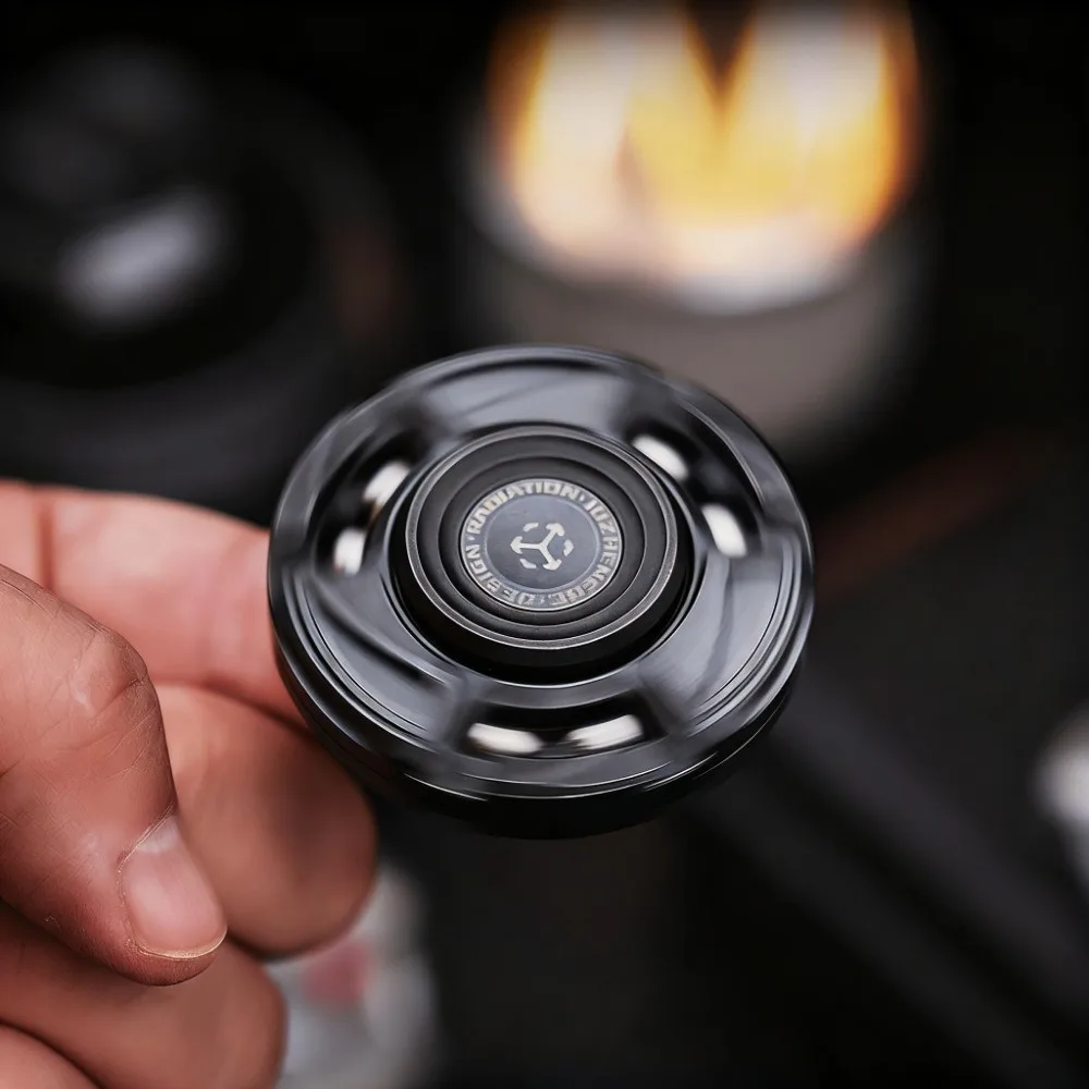 JUZHEDC 안티 스트레스 피젯 스피너 오픈 네일 자이로 티타늄 지르코늄 DIY 오피스 불안 해소 장치 손끝 익스트림 스포츠