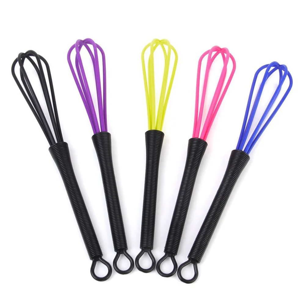 

Balloon Stirrer for Salon Dye Hair Coloring Plastic Whisk Mixer Kitchen Cream Frother Mini Wire Whisk Hairdresser Mixing Tool