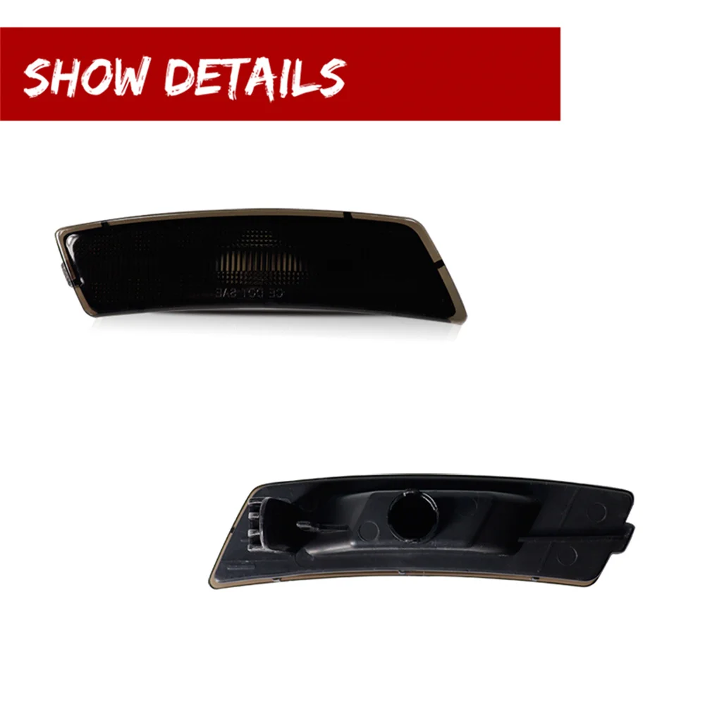 Car Front Bumper Side Marker Indicator Light Housing Covers For Volkswagen Tiguan 2018-up & Beetle 2012-2019 Turn Signal Light