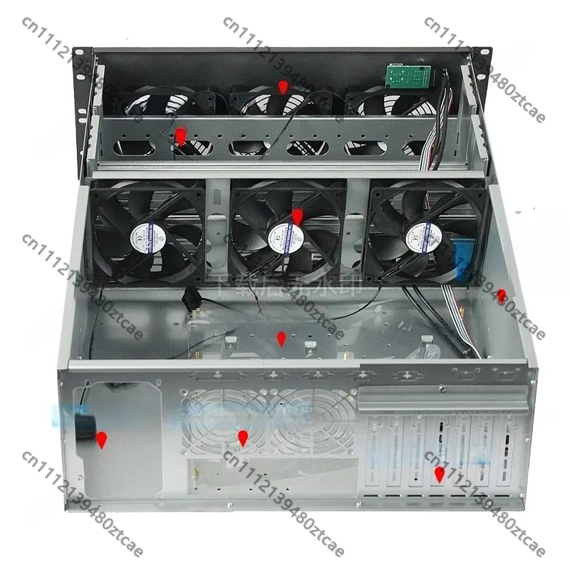 4U Multi-Bay Hard Disk Chassis, 26/28 Drive Position Storage Case, E-ATX Compatible Industrial Server Host Storage Cabinet