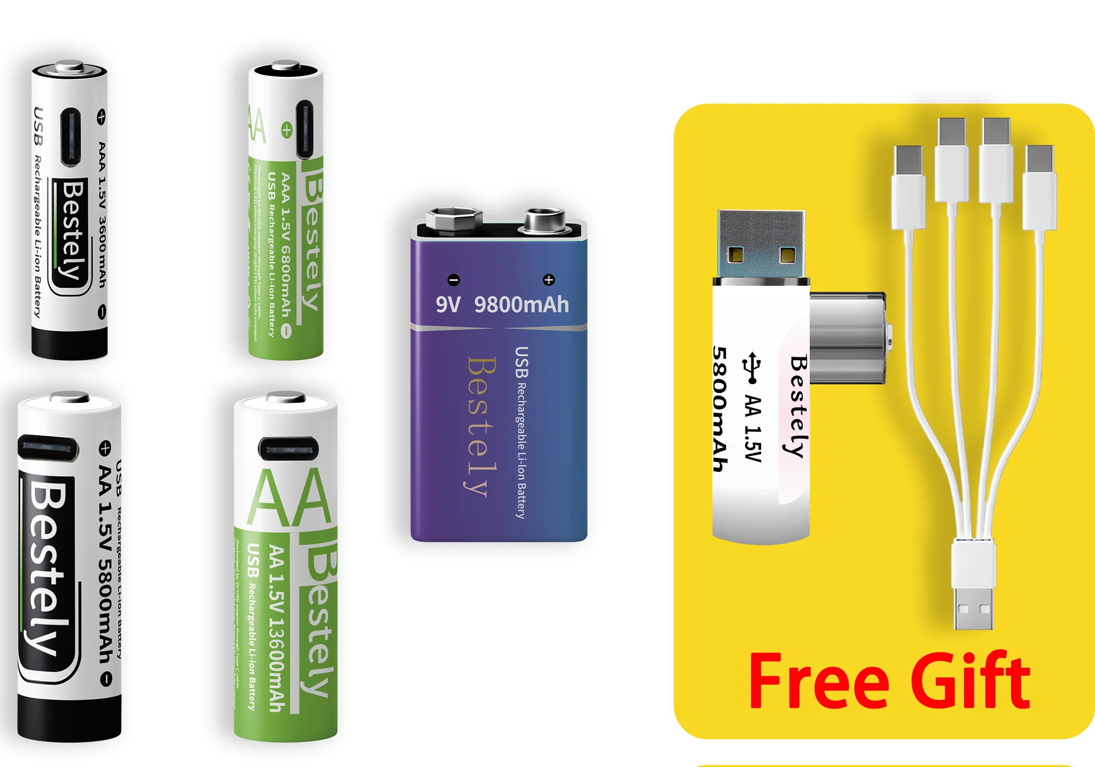 Bestely 1.5V Aa /AA… - image