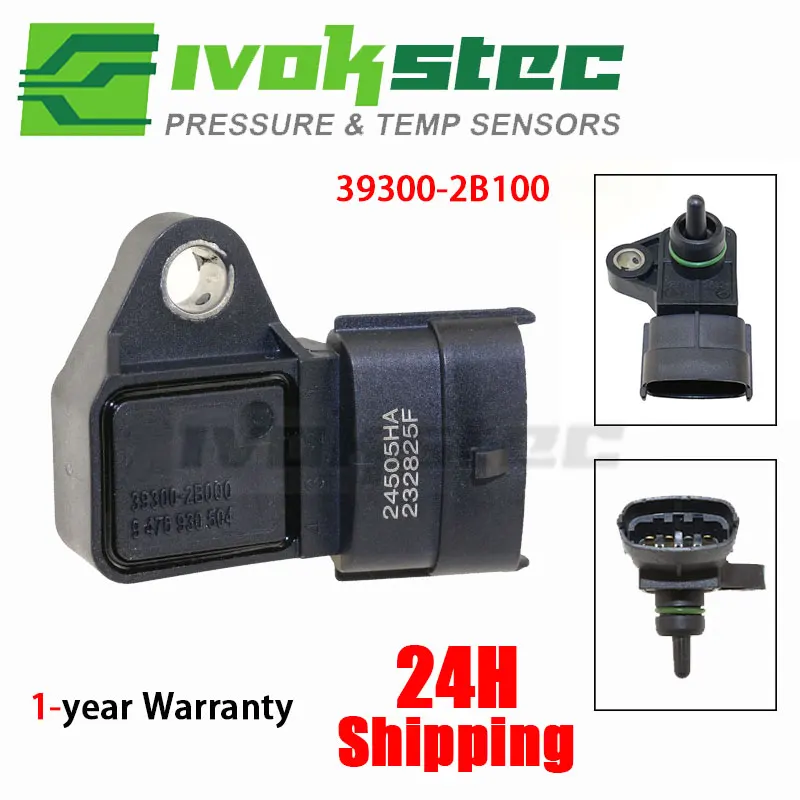 Sensor de presión de aire del colector del Sensor MAP 39300-2B000 para Hyundai Accent Sonata Tucson Kia Forte Optima Rio 1.6L 2.0L 2.4L
