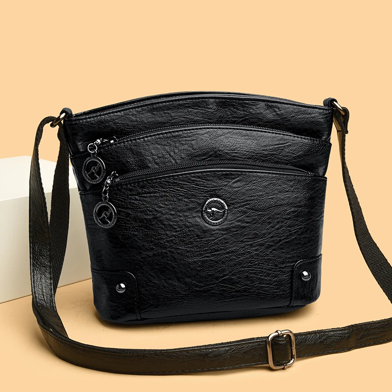 

Высококачественные женские сумки из мягкой кожи, сумки через плечо для женщин, 2021, женская модная сумка-мессенджер Bolsas Feminina