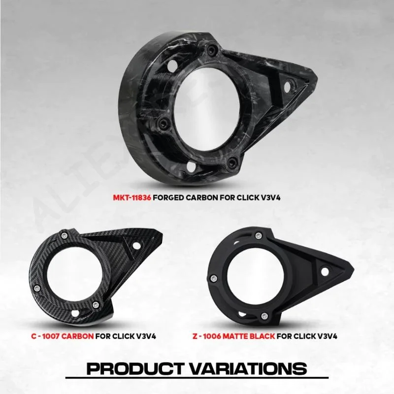 MOTOX CLICK V2 V3 V4 Pulley Cover With Smooth Transparent Screen Easy To Clean Sturdy Motorcycle Engine Pulley Protection Acces