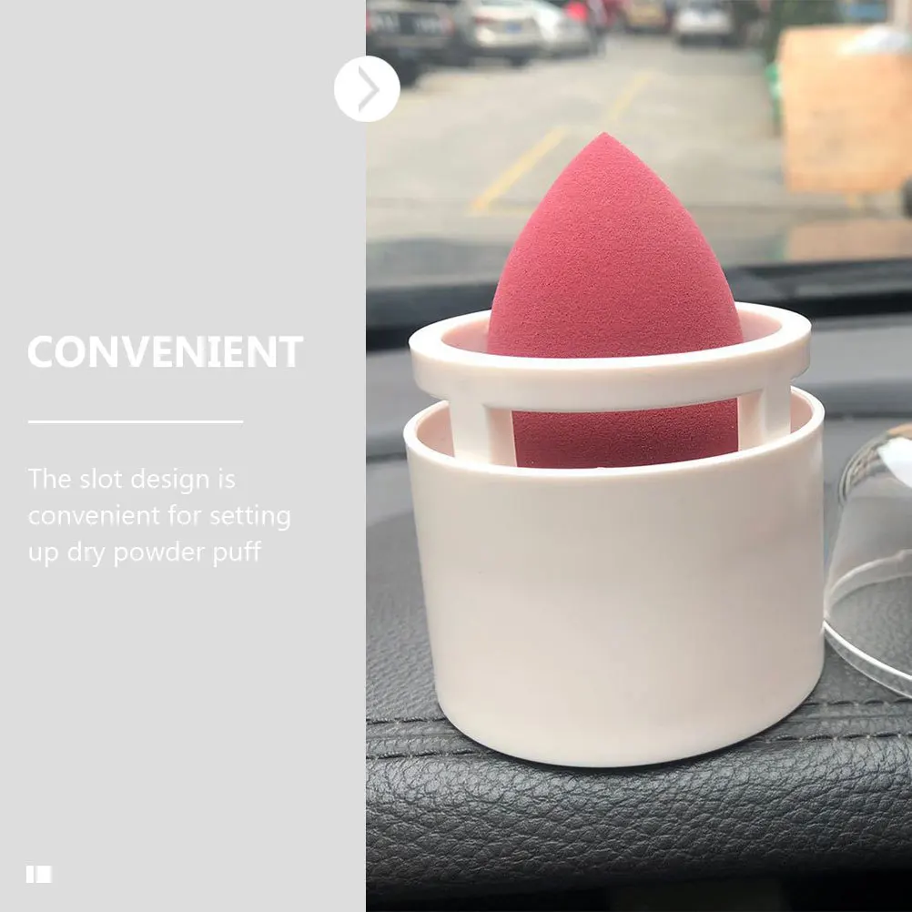 

2Pcs Beauty Sponge Box Makeup Puff Holders Egg Containers Portable Travel Makeup Supply Drying Rack with Breathable
