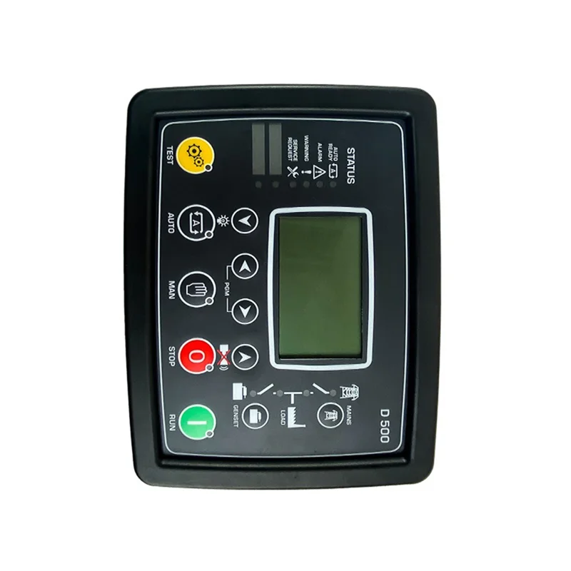 1 PCS D500 Generator Automatic Mains Failure Control Panel/AMF Controller Replacement Parts Black D500 MK2