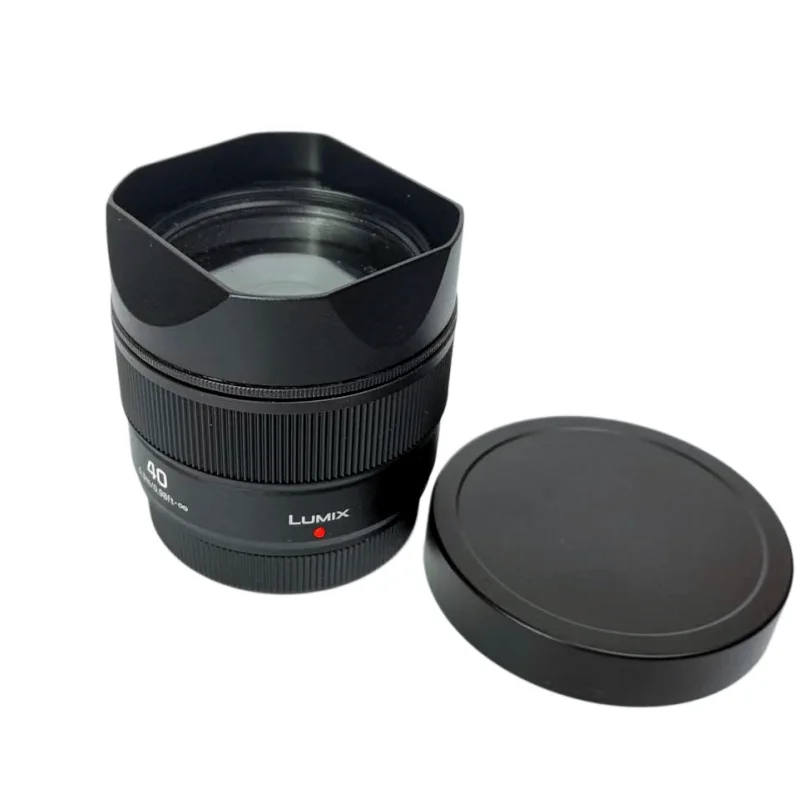 Quadratische Gegenlichtblende aus Metall mit Blendenkappe für Panasonic LUMIX S 40mm F2 L Mount – Detail 3