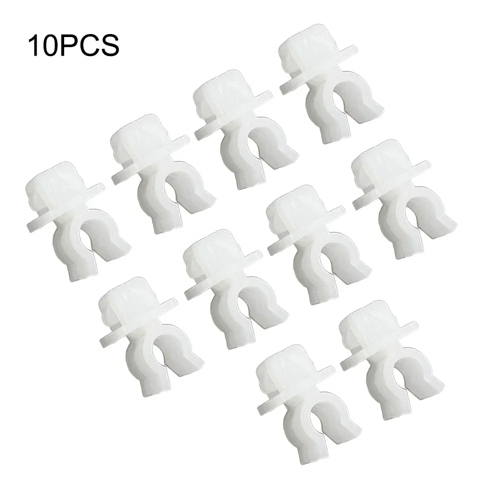 Fastener Holds Clips 53455-33010 9mm Rod Accessories Approx. 2x1.4cm For Toyota Nylon Hood Replacement White 10 Pcs - Image 5