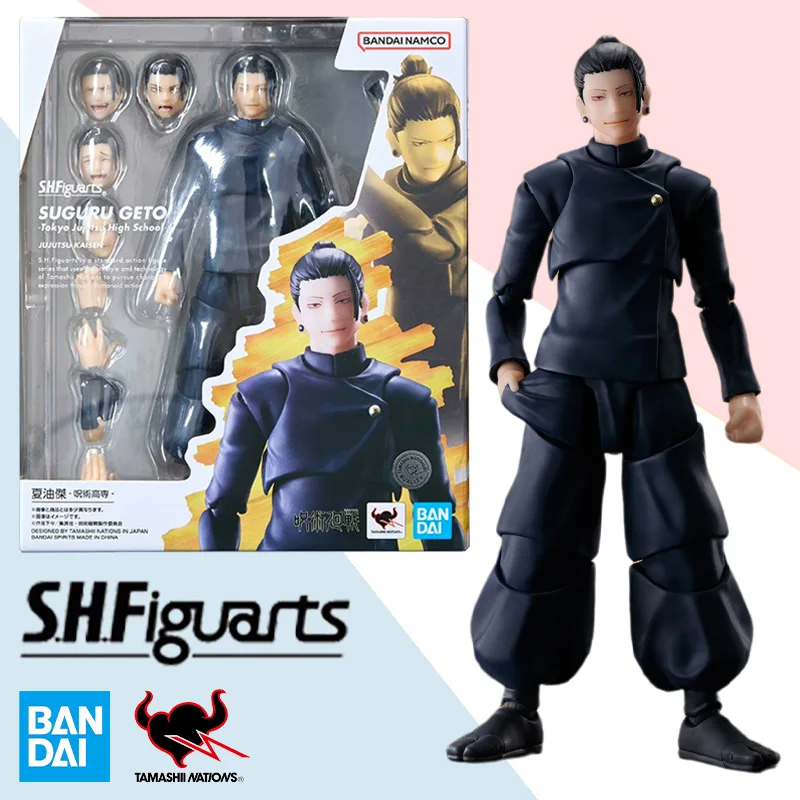 

Original Bandai Anime Action Figure Jujutsu Kaisen SHFiguarts Geto Suguru Finished Model Kit Collection Toy Gift for Children