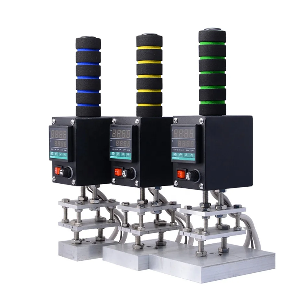 Mão Leather Embossing Machine, Heat Stamping Tool, Manual