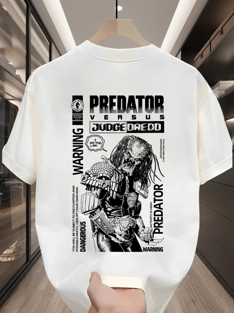 تي شيرت American Iron Blood Warriors: The Land of Slaughter مطبوع بأكمام قصيرة تي شيرت للرجال والنساء من القطن الخالص