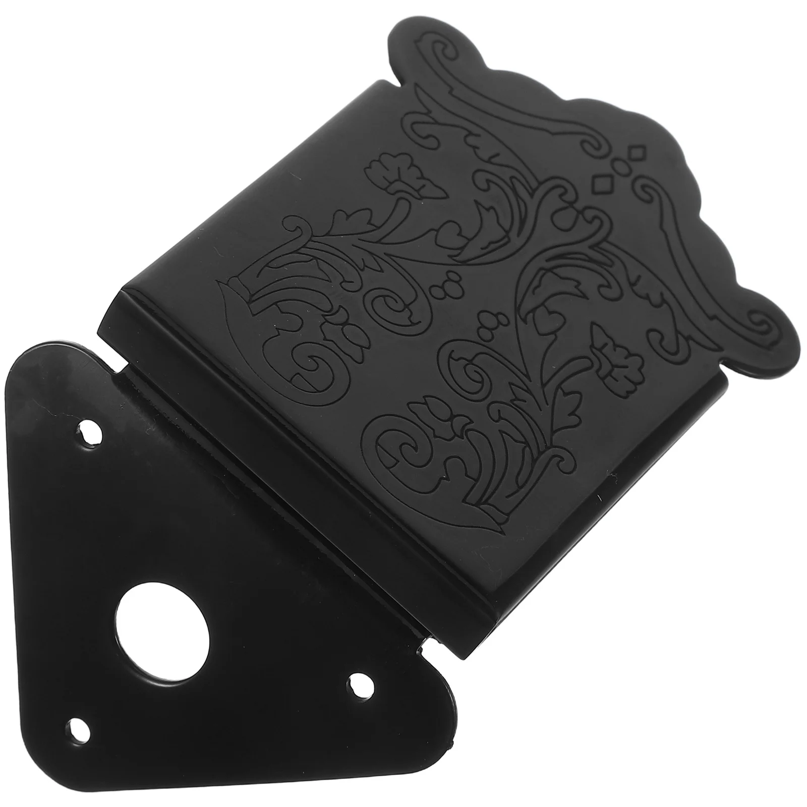 

8-String Mandolin Tailpiece Chrome Black Perfect Replacement Guitar Maker Tailpiece Cover for Loop-End Strings