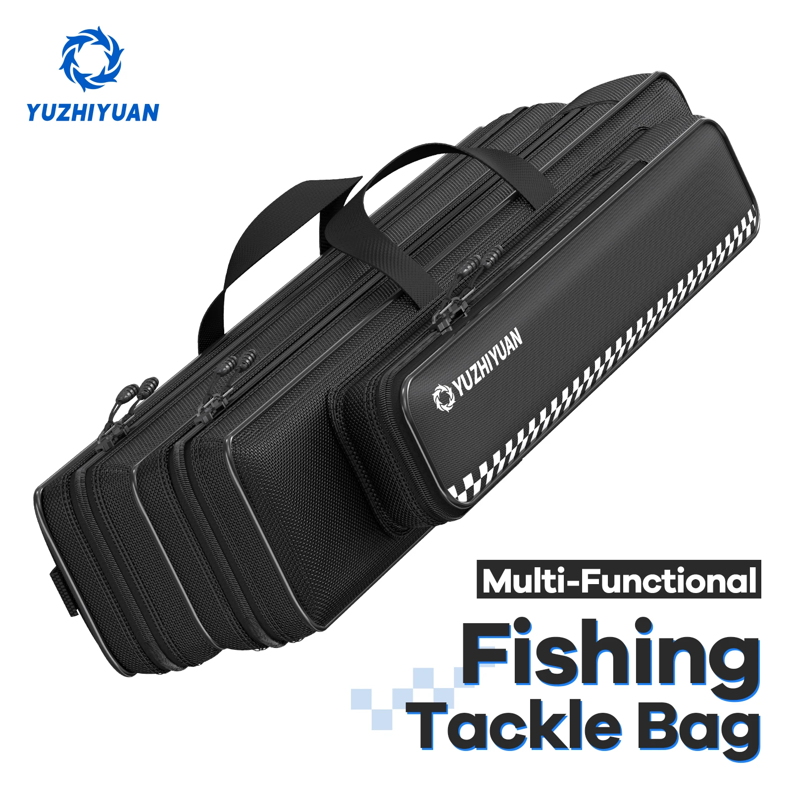 

Сумка для рыболовных снастей 60 см, сумка для хранения снастей, боковой карман, ручной и плечевой ремень для удочек, аксессуары для приманок