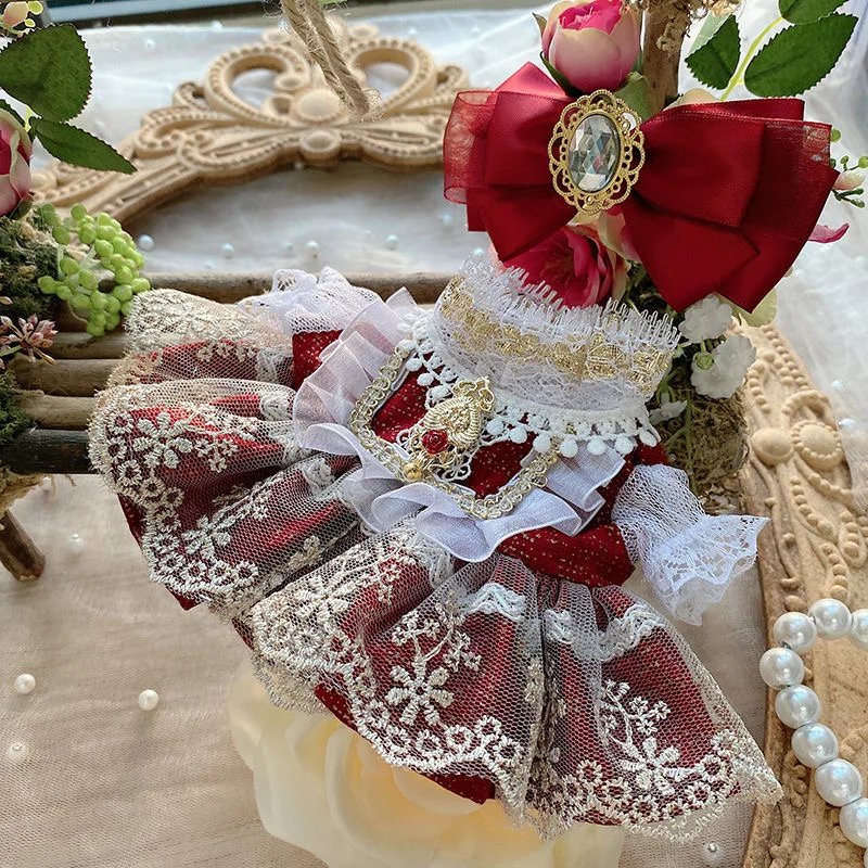 

Red Dress 15CM 20CM 40CM Cotton Doll Clothes, 50CM-55CM Reborn Doll Skirt