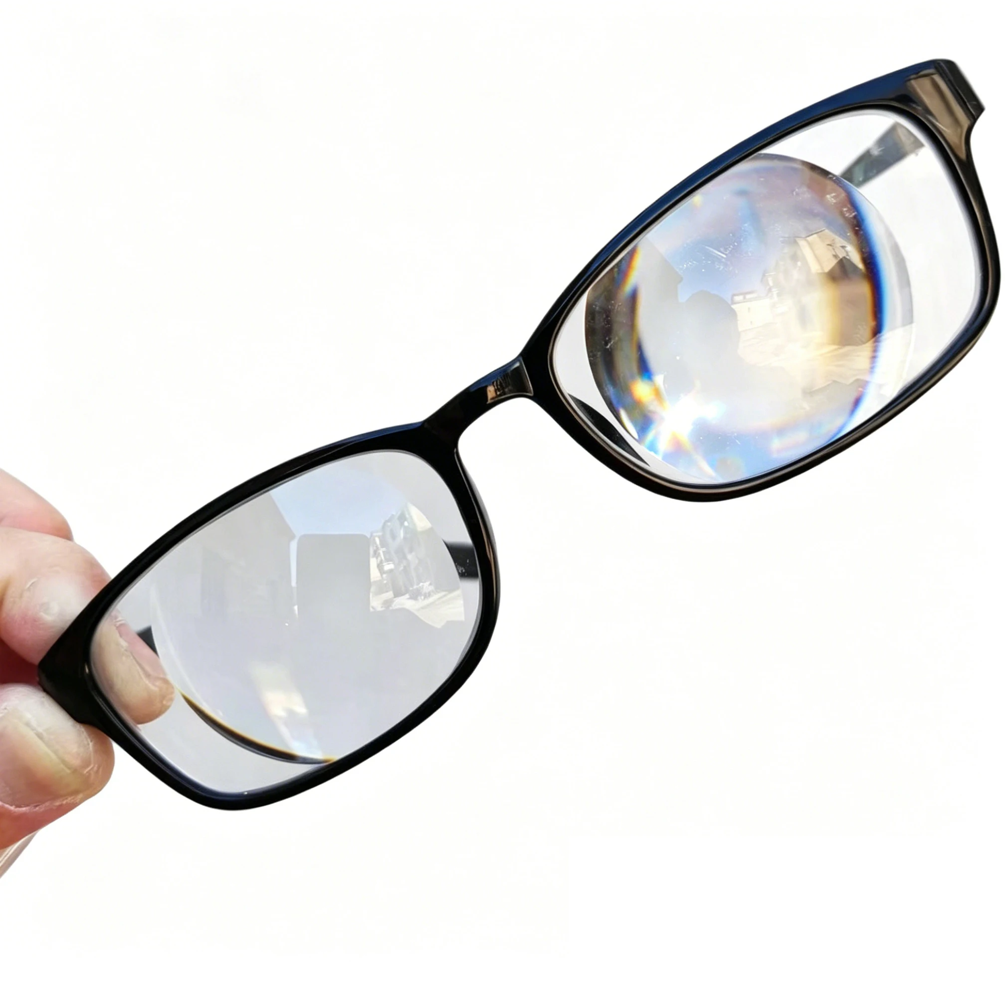 Ultra High Power Magnification Reading Glasses, Rectangular Strong Readers 15X Magnifier for Hyperopia Aphakia Amblyopia +15.00