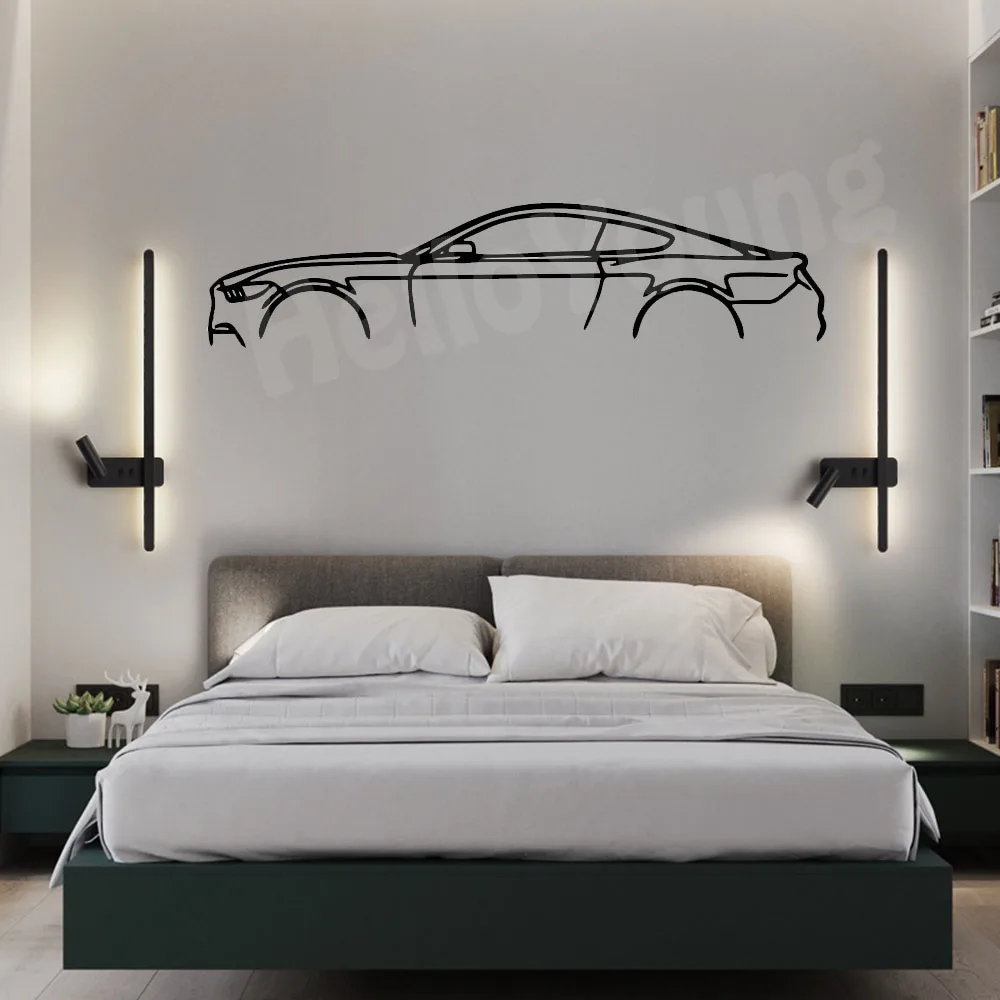 Sports Car-inspired Wall Decoration: The Hot Border Metal Line and Top-notch Iron Ornaments for Home Ambiance