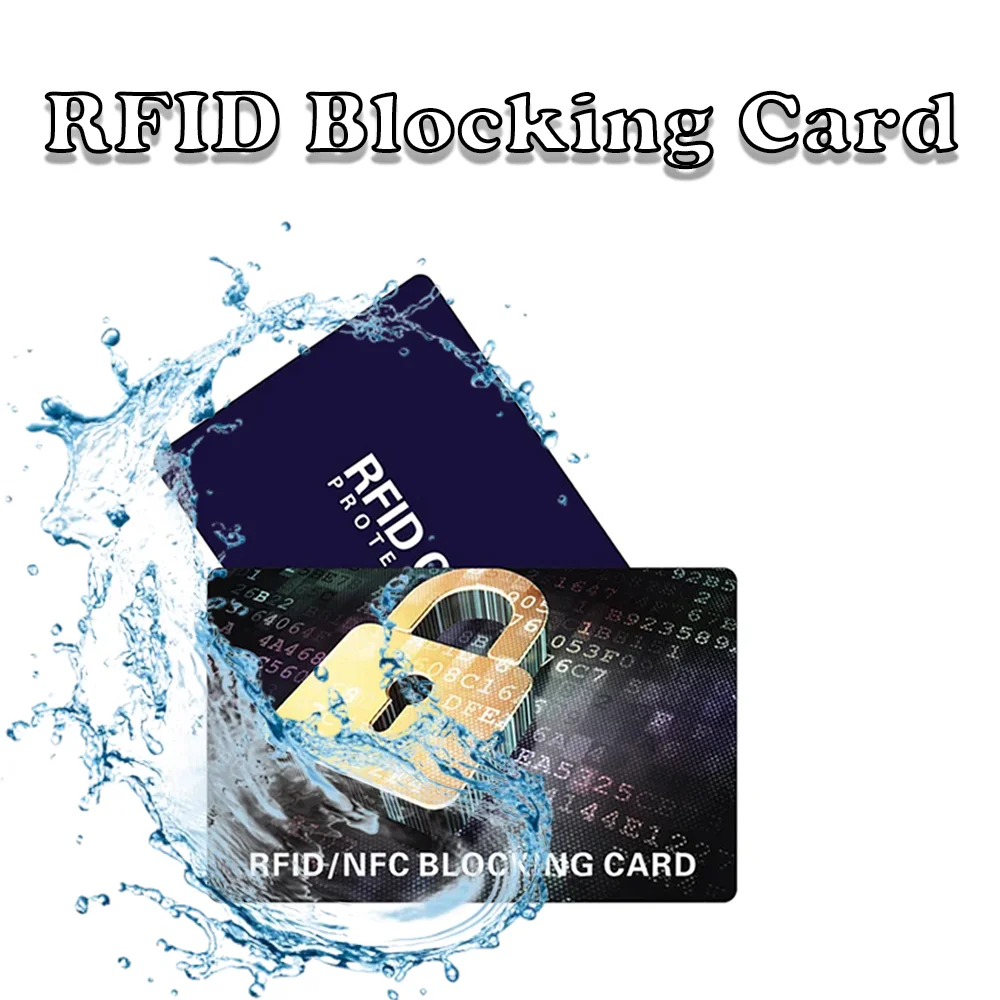 1/2/4PCS Ultra Thin RFID Blocking Card to Protect Your Credit Card Anti-Theft Label Bank Card Protection Badge Signal Isolation