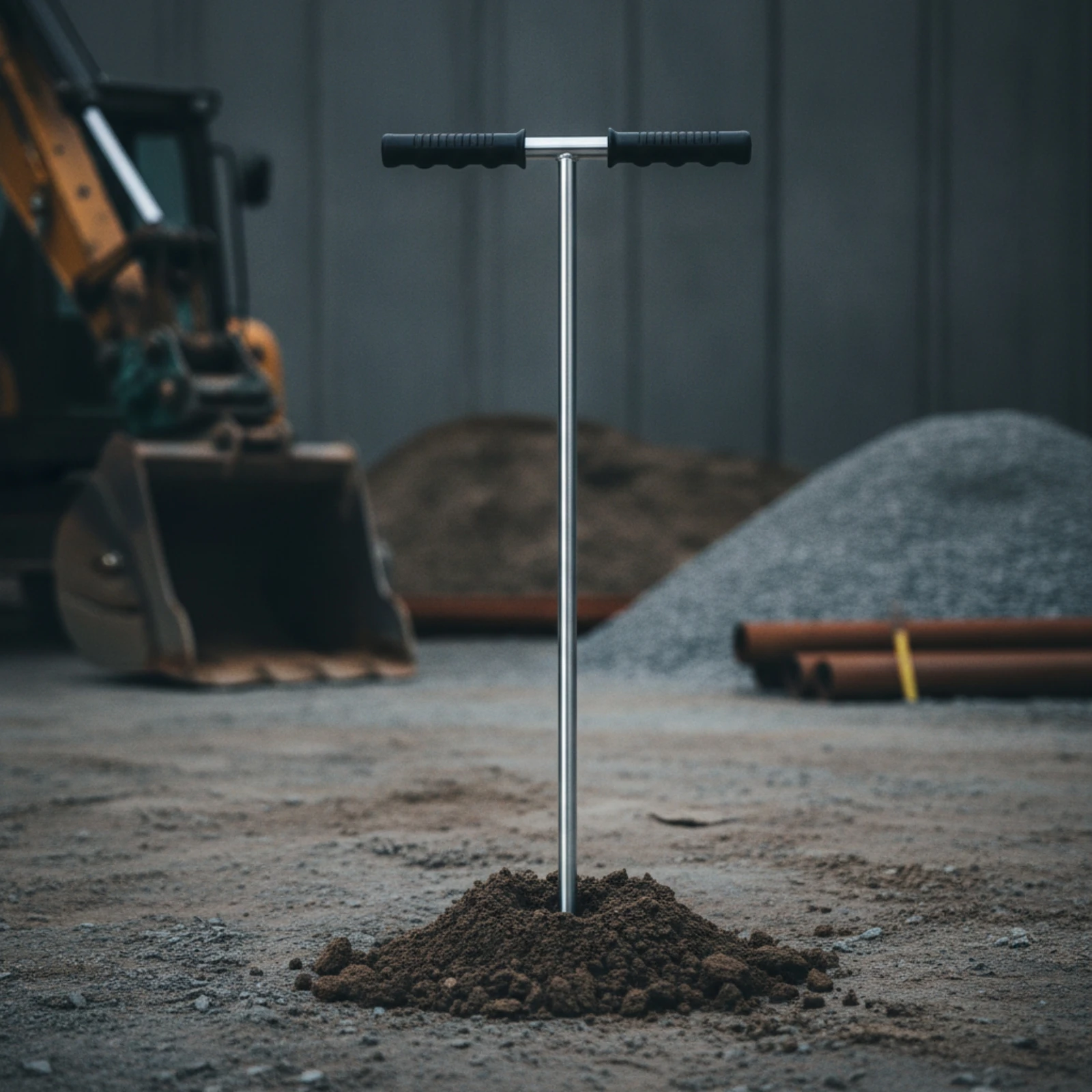 Soil Rod with T-Handle Stainle - Gardening Tools Long Handle recension och pris