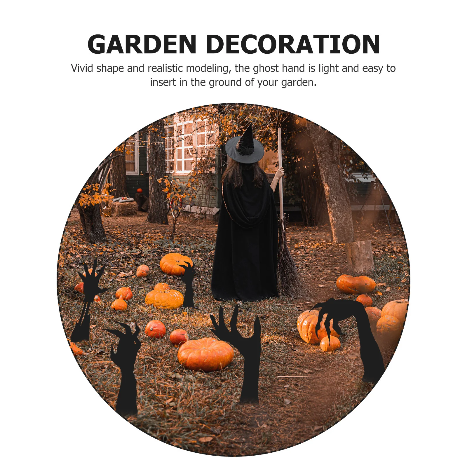 

4Pcs Realistic Ghost Hand Decor Ground Garden Stake Waterproof Festival Outdoor Decoration Yard Sign Household Yard Decor