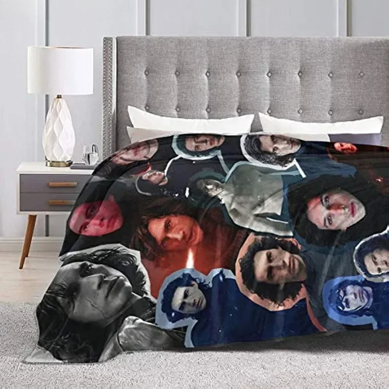 Adam Driver Kylo Ren Adam Sackler blanket Soft and comfortable for yoga, beach, picnic blanket, sofa,  camping, travel Custom