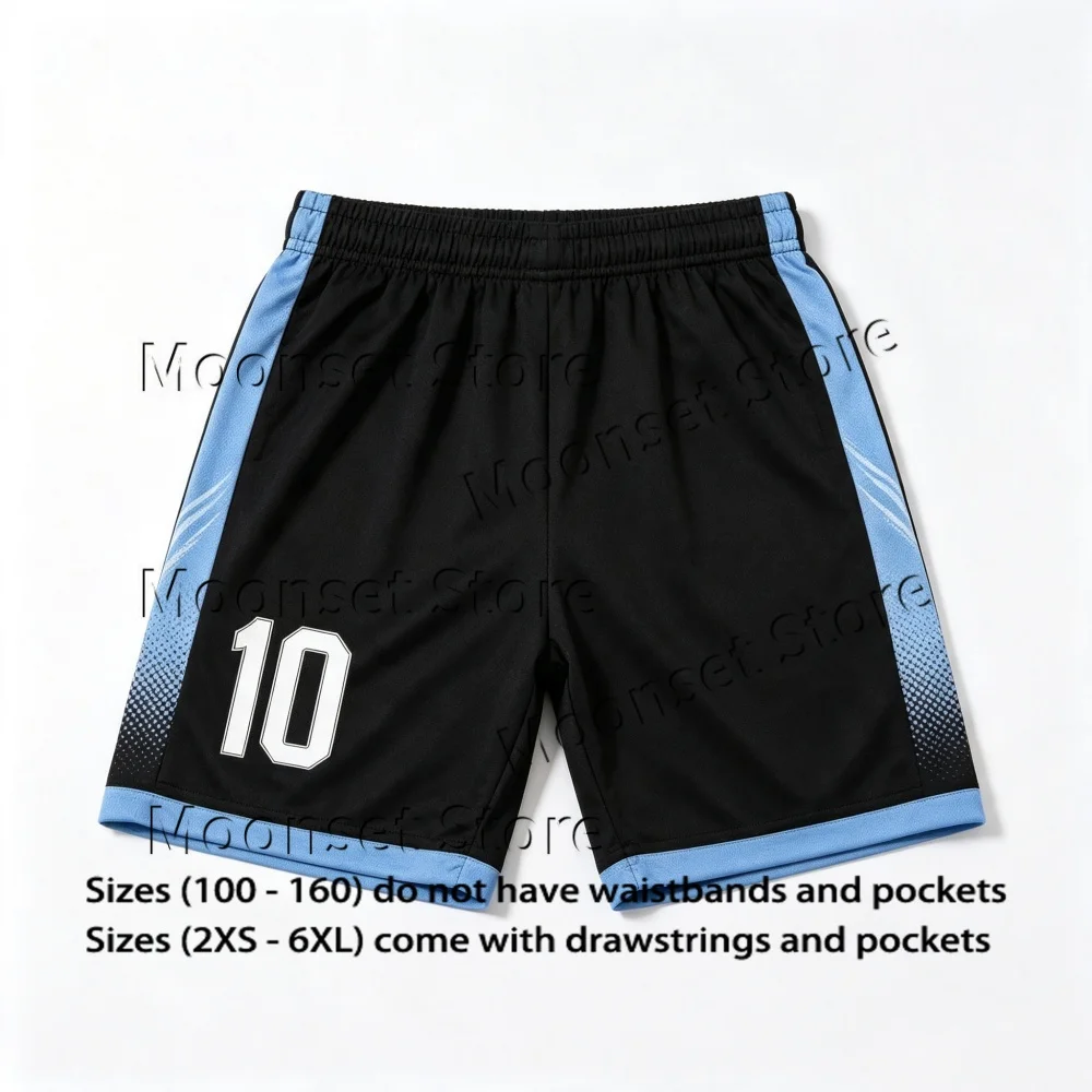 Unisex Kinder Argentinien Blau-weiß gestreift 10 # Fußball-Set Trikot-Set Atmungsaktives Sport-Oberteil Shorts Jugend-Fußball-Trainingsoutfit – Detail 10