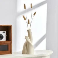 Modern Handmade Ceramic Frosted Desktop Vase Flower Pot 1