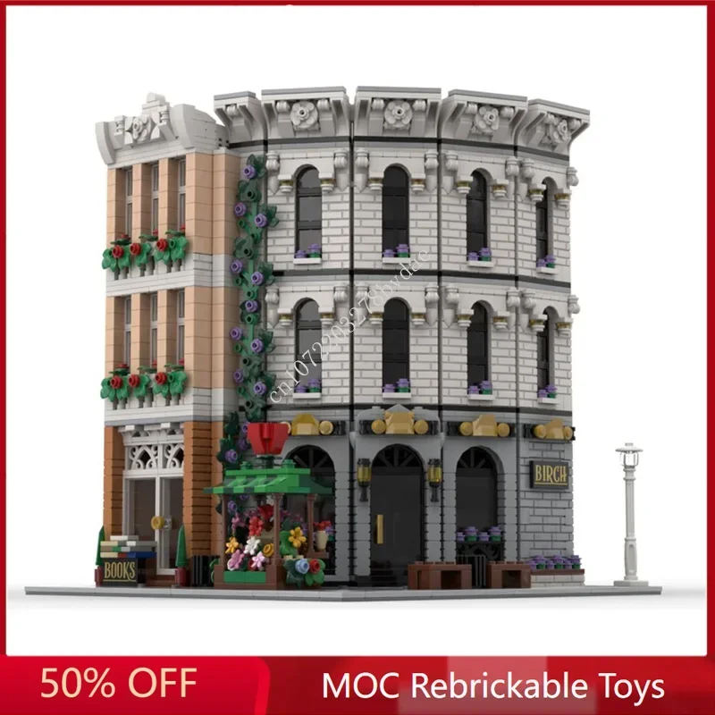 2781PCS Birch Bank Modular MOC Creative street view Model Building Blocks Architecture DIY Education Assembly Model Toys Gifts