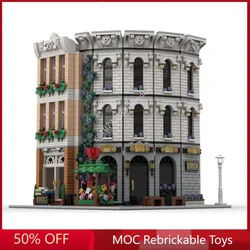 2781PCS Birch Bank Modular MOC Creative street view Model Building Blocks Architecture DIY Education Assembly Model Toys Gifts