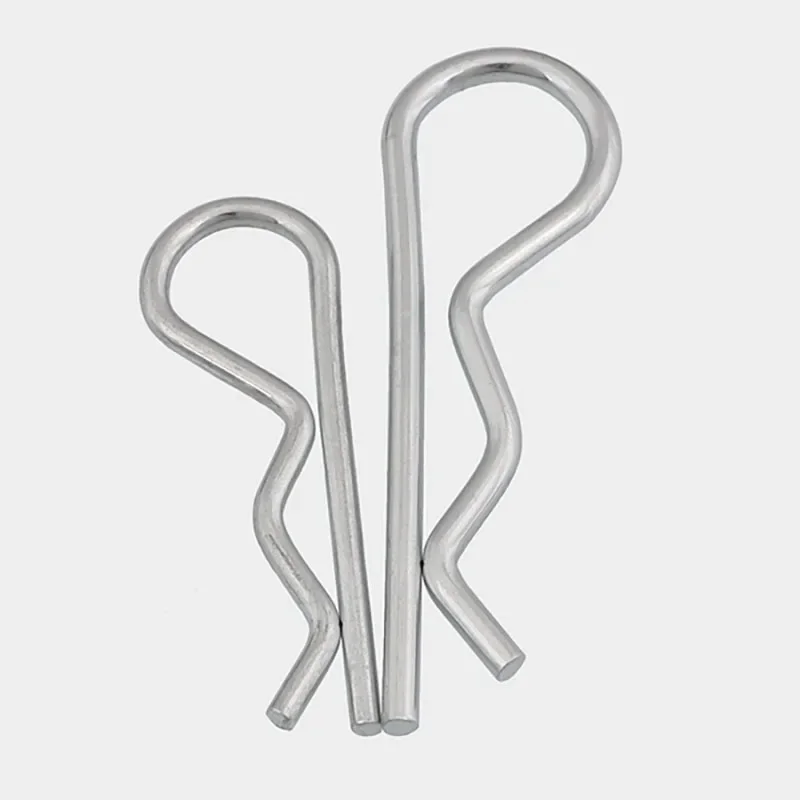 10-100pcs  M1 --M4 M5 M6 M7 Spring R Type  Cotter Pin  Retaining Clips Wave R-shaped Pin Clamp Hair Tractor Pin for Car