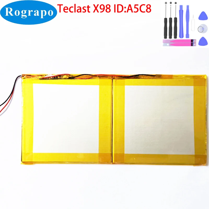 

New 9000mAh 3.8V Li-Polymer Laptop Tablet PC Battery For Teclast Tpad X98 ID A5C8 3 Wires