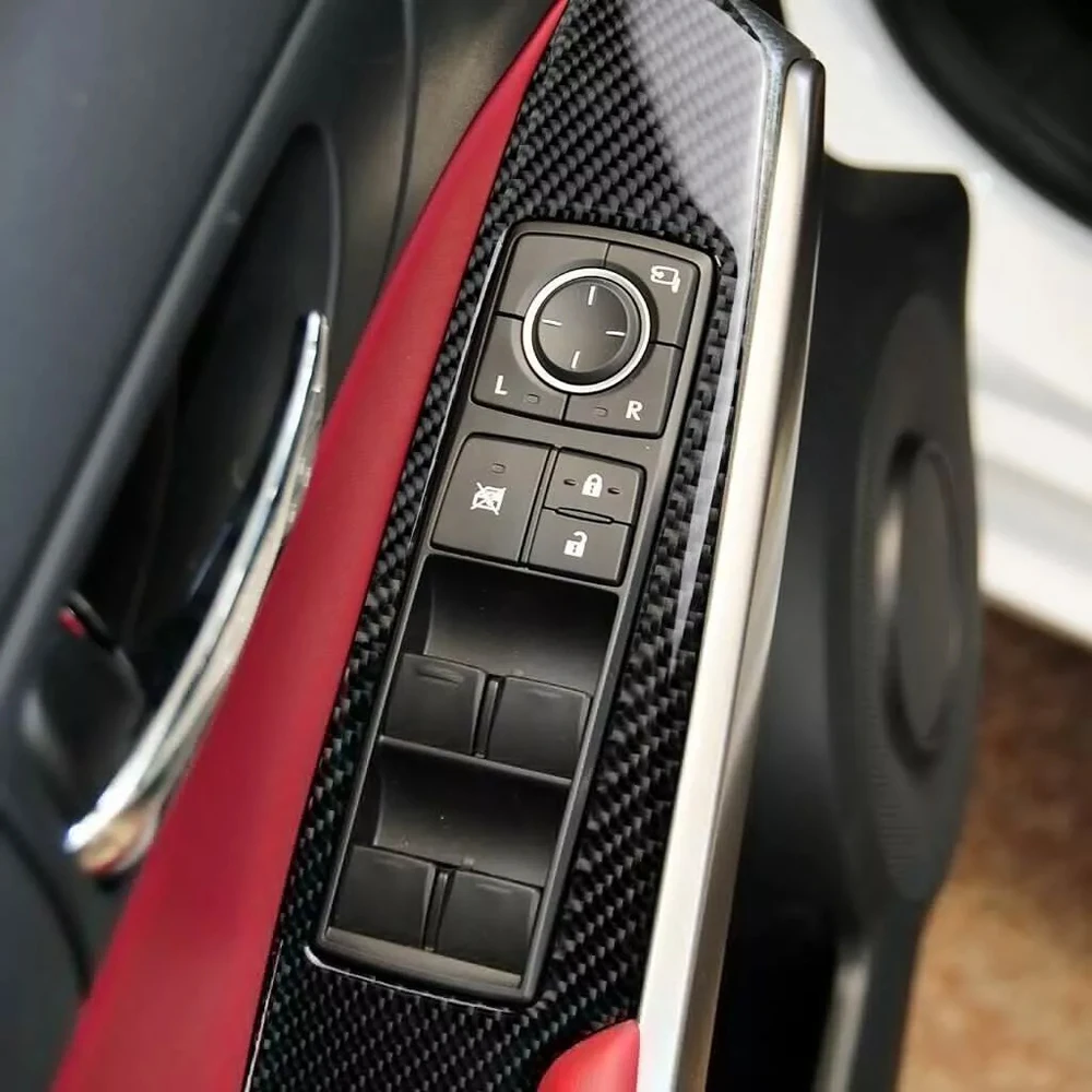 33Pcs Real Carbon Fiber Kits Interior Full Set Trim Cover Car Accessories Decoration Sticker For Lexus IS250 IS350 2014-2018 - view 4