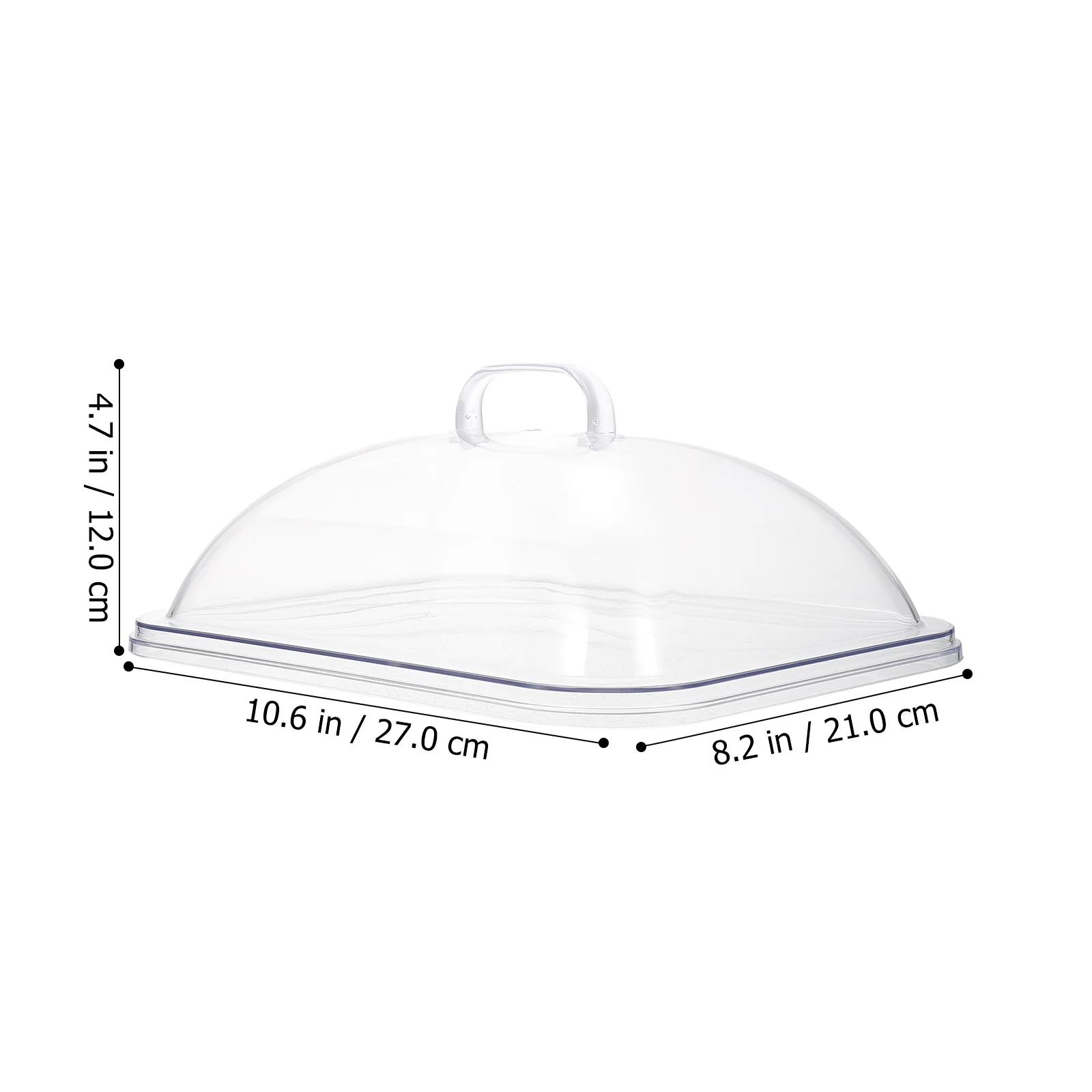 

1 pc Food Freshness Cover Transparent Acrylic Dust Cover For Cake Dessert Display Kitchen Dining Table Protection Use