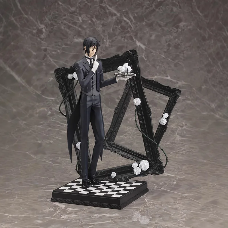 블랙 버틀러 Ciel Phantomhive Sebastian Michaelis 애니메이션 피겨 모델 동상 소년 컬렉션 데스크탑 장식 장식 장난감 선물
