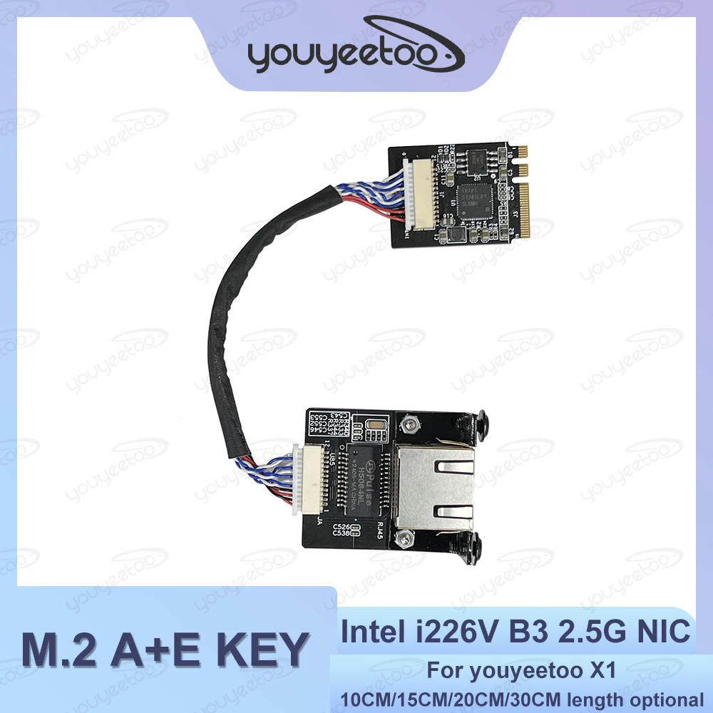 �y�Z�[�����z�H�Ɨp�O���[�h M.2 A ����� E Intel i226V �J�X�^�}�C�Y���ꂽ 2.5G �C�[�T�l�b�g �T�[�o�[ NIC (youyeetoo X1 NVME M.2 A �L�[����� M.2 E �L�[�p)