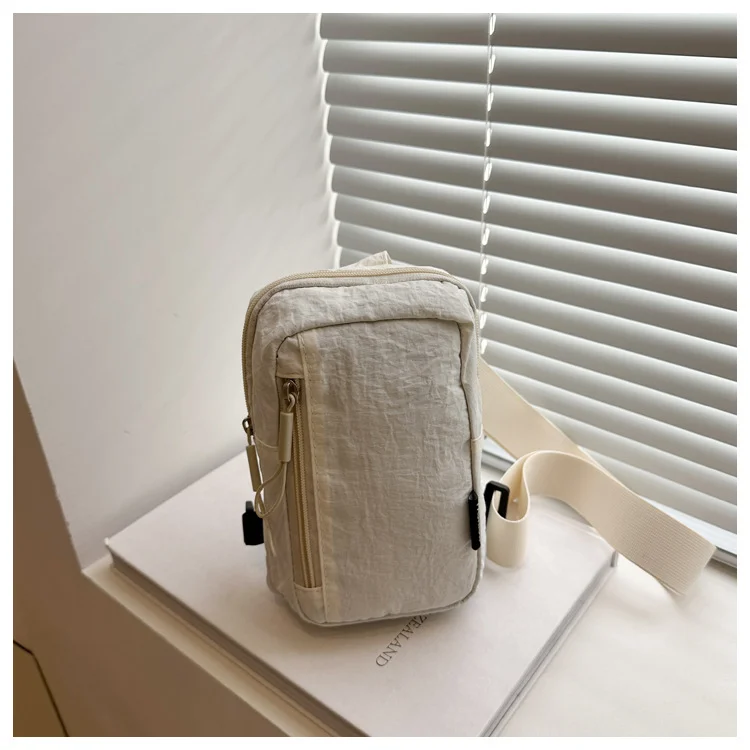 Leichte und einfache Handytasche, Brusttasche, lässige Umhängetasche, 2025, neue Sommer-Kleintasche, kleiner Radrucksack für Damen – Detail 9